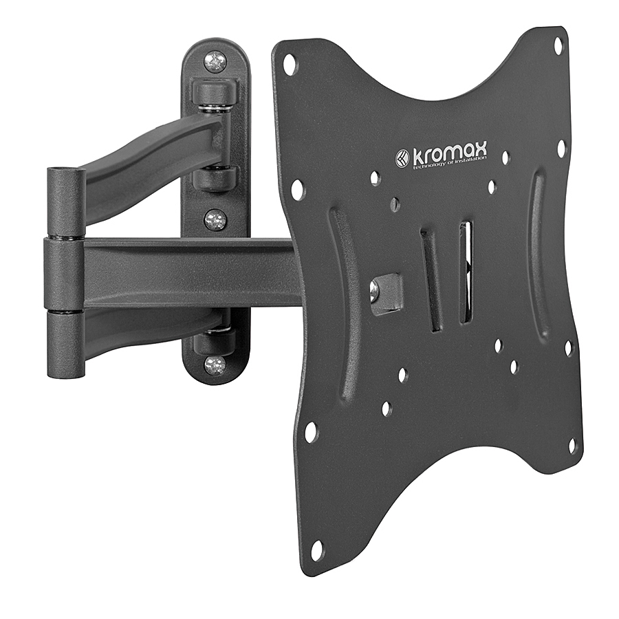 Поворотно-наклонный кронштейн для телевизоров от 24 до 40" дюймов Kromax TECHNO-3 Black