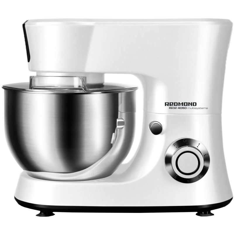 Кухонный комбайн REDMOND RKM-4050, 1200 Вт, белый/серебристый